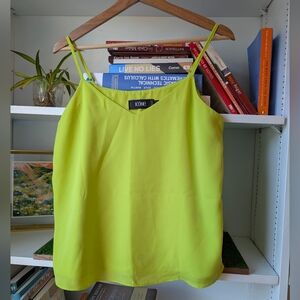 ICONE Women's Camisole Green Tank Top Spaghetti Strap Size Small Indie Twee Brat